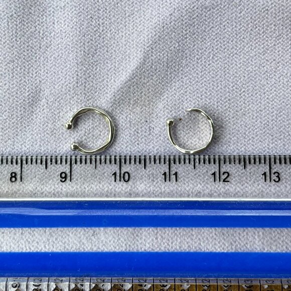 Chic & Minimalist Sterling Silver Ear Cuffs (Pair) - Picture 3 of 6